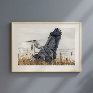 Morning Blue Watercolor Print
