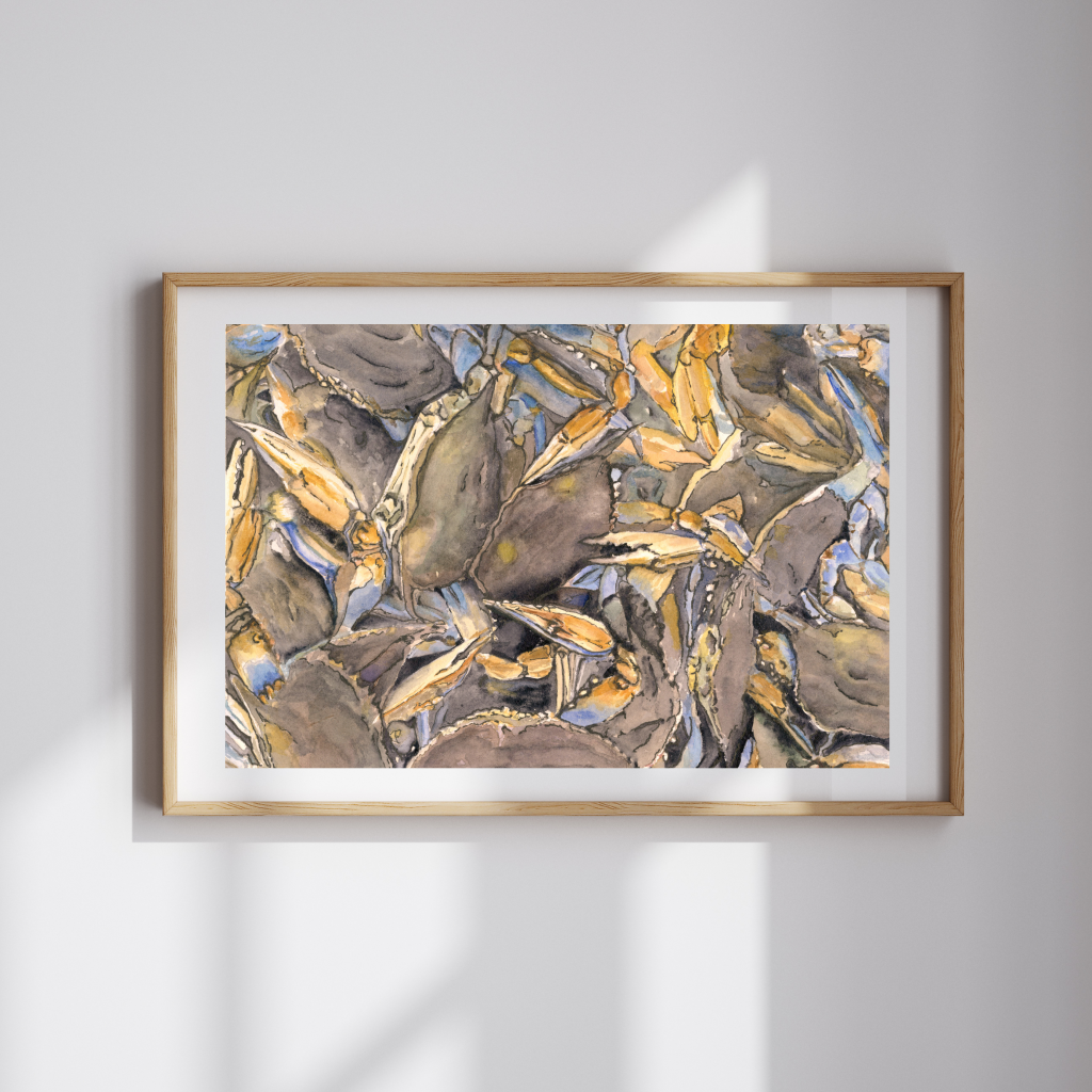Consortium Blues Watercolor Print