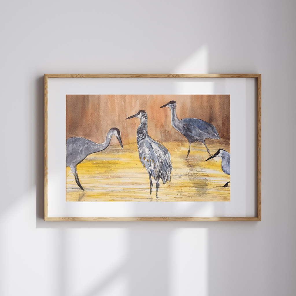 Enlightened Quartet Watercolor Print