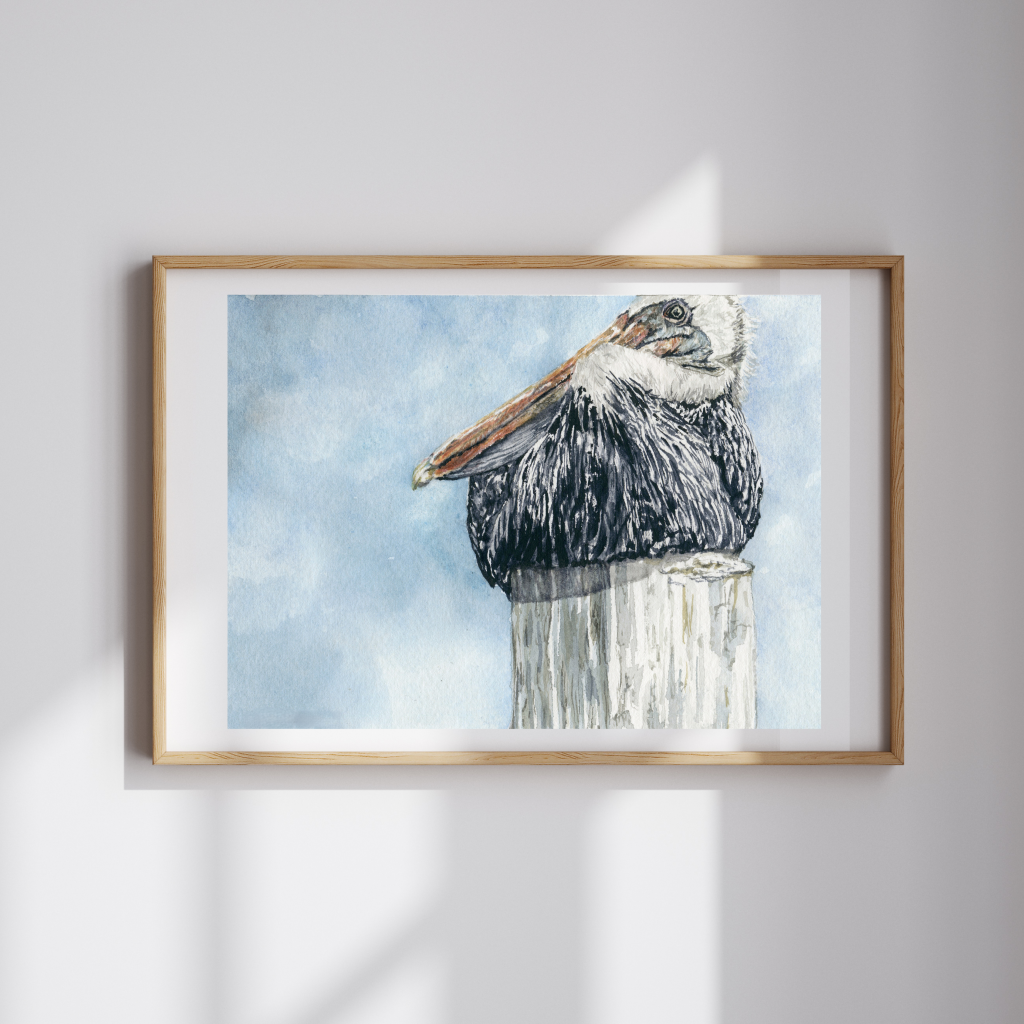 Lofty Lectern Watercolor Print