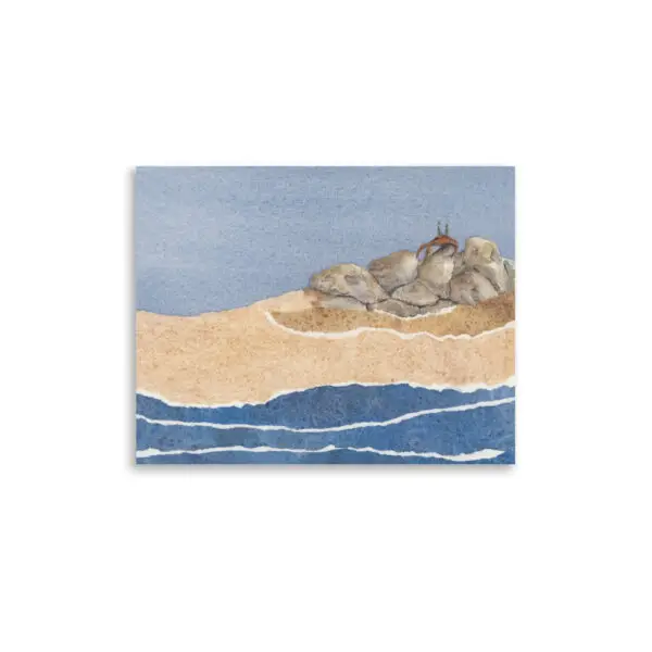 Rocky Watercolor Collage Print