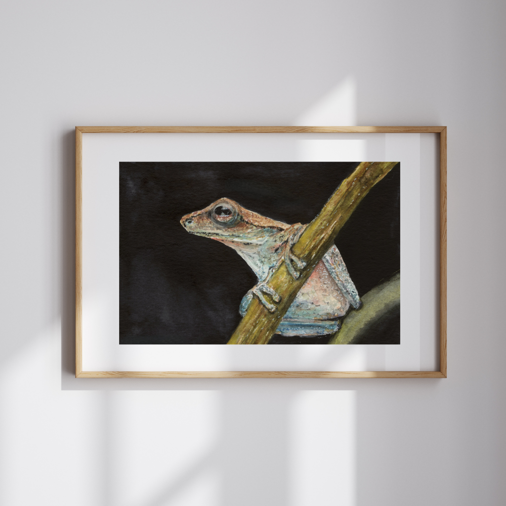 Out on a Limb Watercolor Print