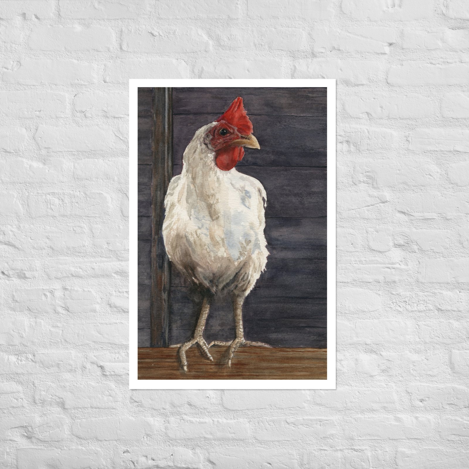 Haughty in the Hen House Watercolor Print - Image 2