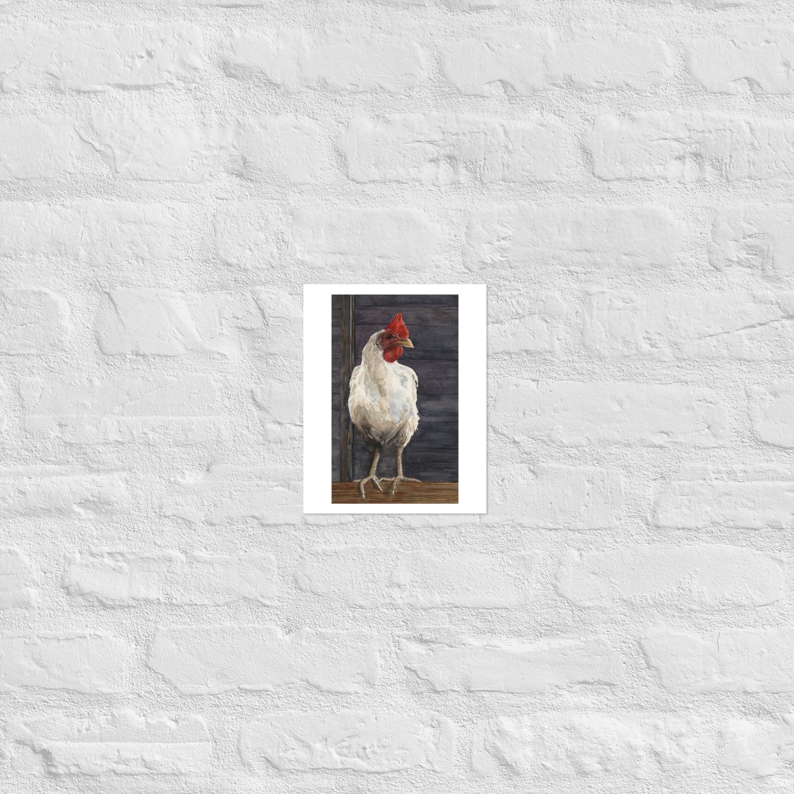 Haughty in the Hen House Watercolor Print - Image 4