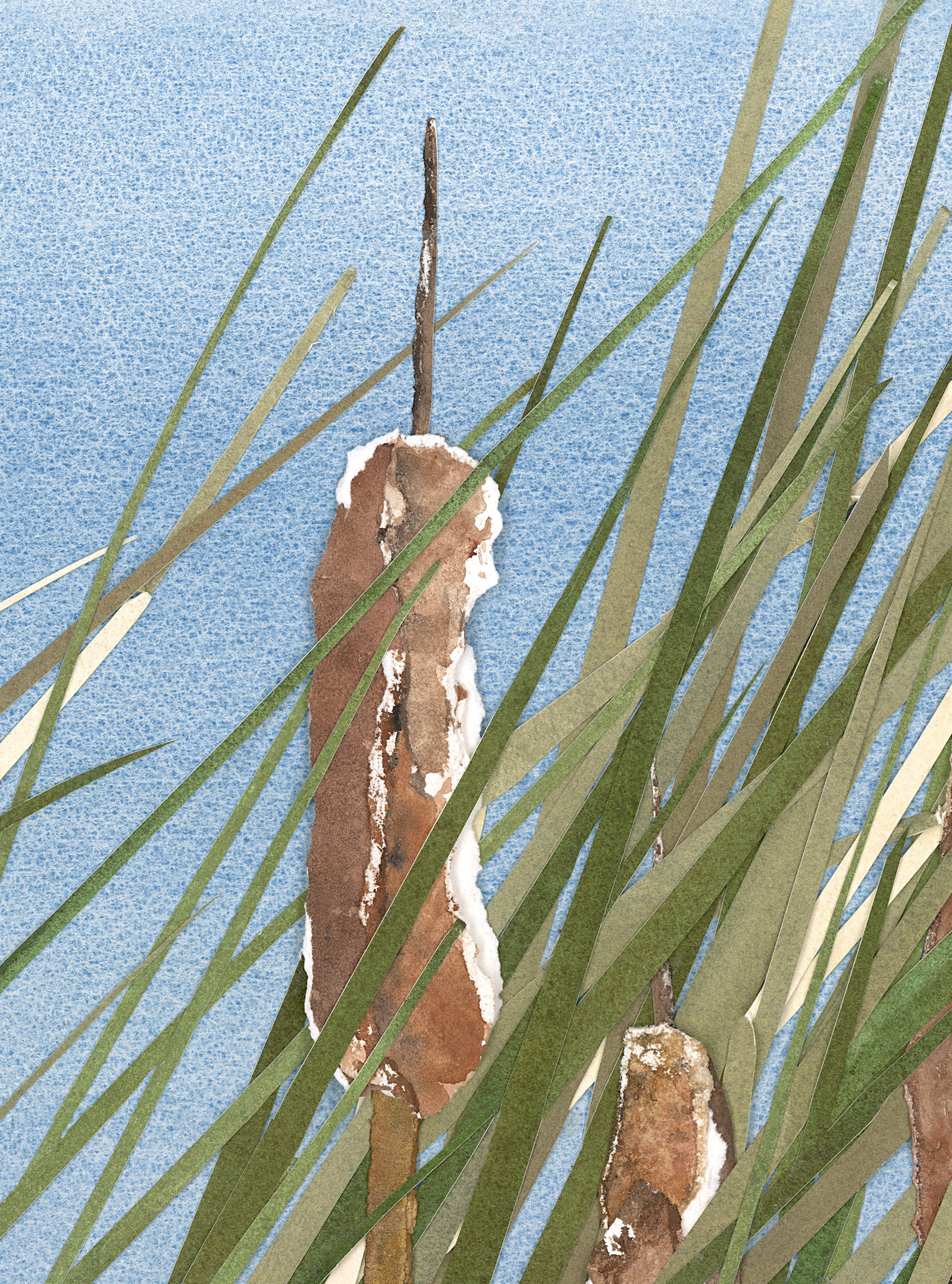 Phefee Pond Watercolor Collage - Image 3